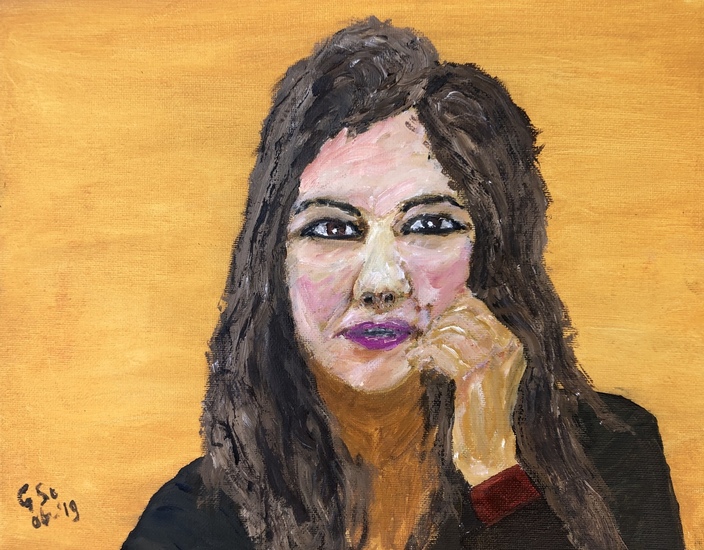 2019-06 Parisienne 2006 25x31 Olieverf