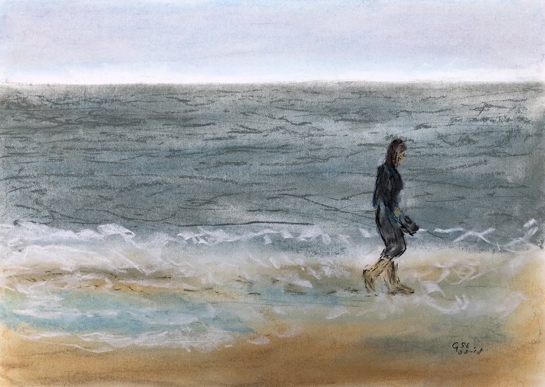 Mensen - Vrouw op strand - 08-2018