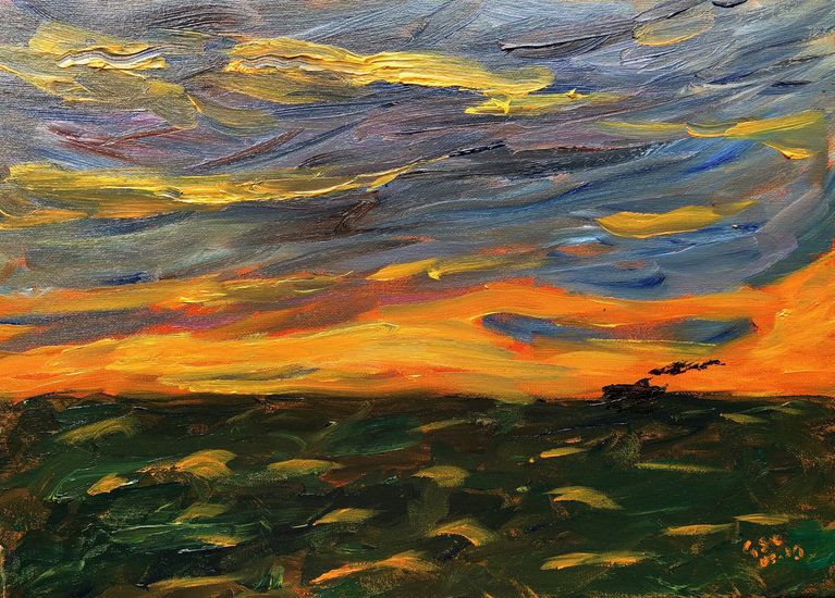 2019-03 Zeegezicht met stoomboot