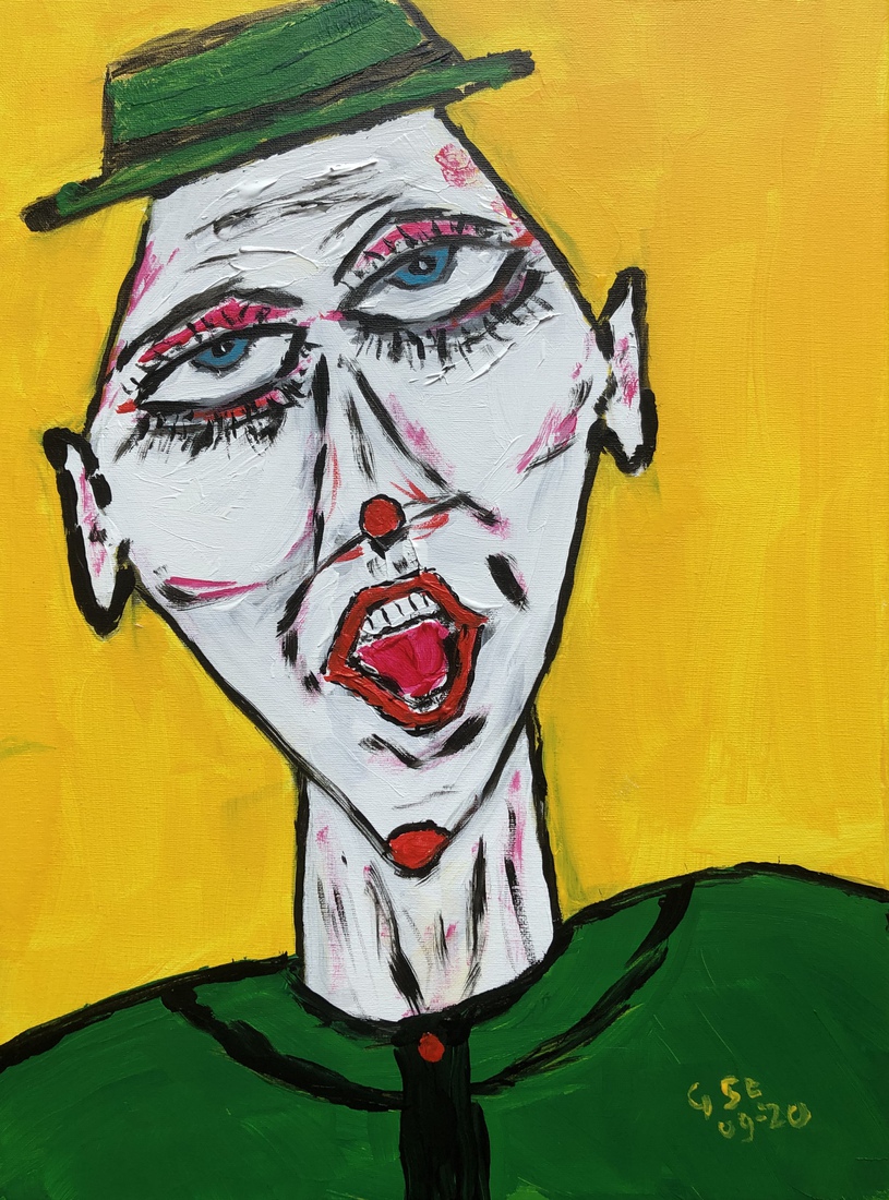 2020-09 Abstract Portret 6 - Clown