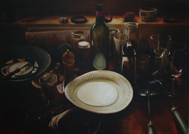 nachtelijk keukenlandschap