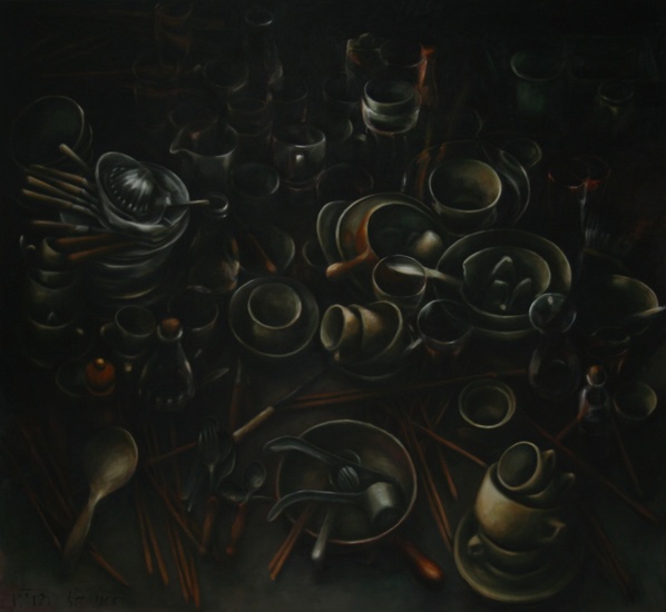 nachtelijk keukenlandschap