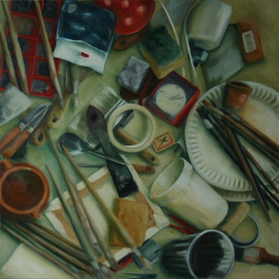 stilleven zonder horizon