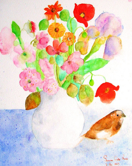 Bouquet of flowers in autum