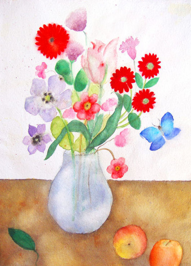 Bouquet of flowers with tulip.