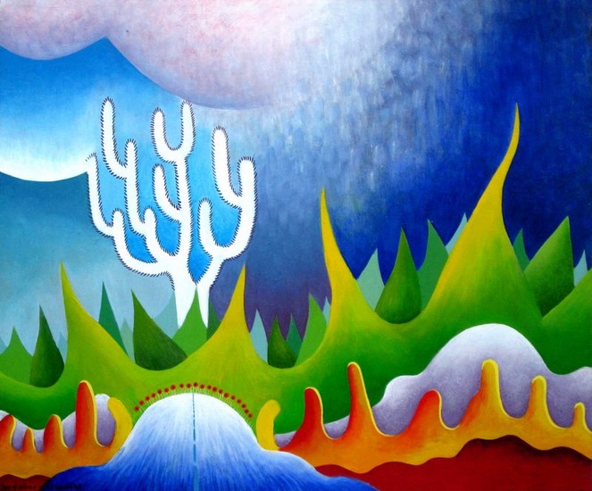 Landschap met cactus