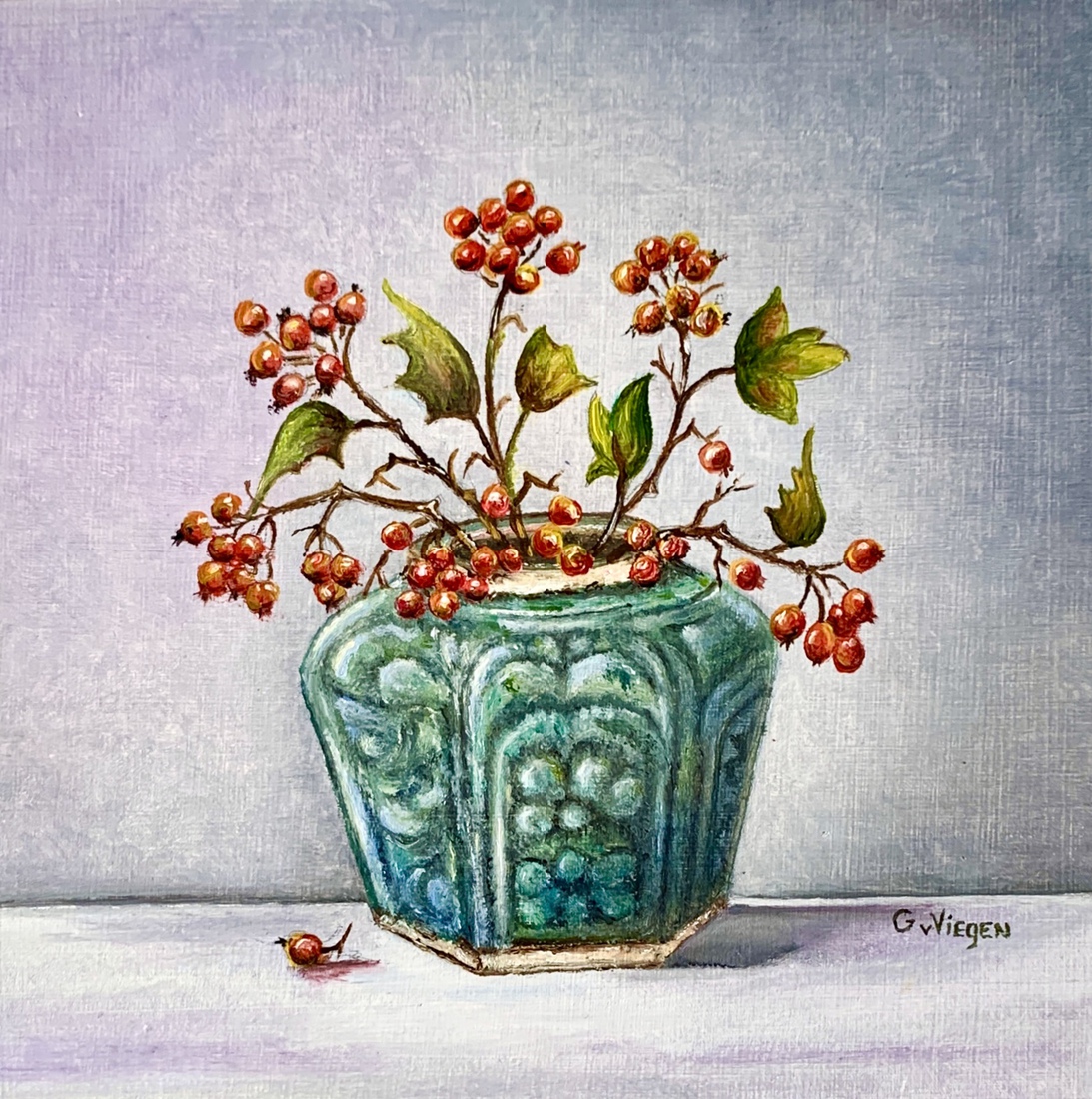 Gemberpot met besjes