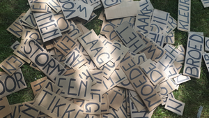 De woordenwaadplaats is een activiteit van Marion Steur binnen de IJsselbiënnale 2021. Elke zaterdag van 19 juni tot en met 18 september kan publiek woorden rondom thema tij, tijd en tijdelijkheid en rapen en aaneen schuiven tot zinnen en woordgroepen. Marion Steur maakt aan het eind van de zaterdag een daggedicht. 