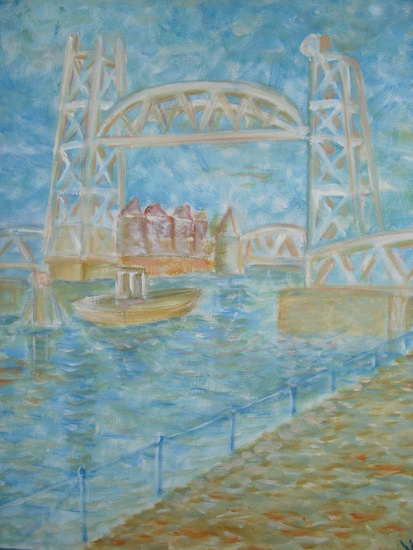 bridge in Vincent van Goghstyle