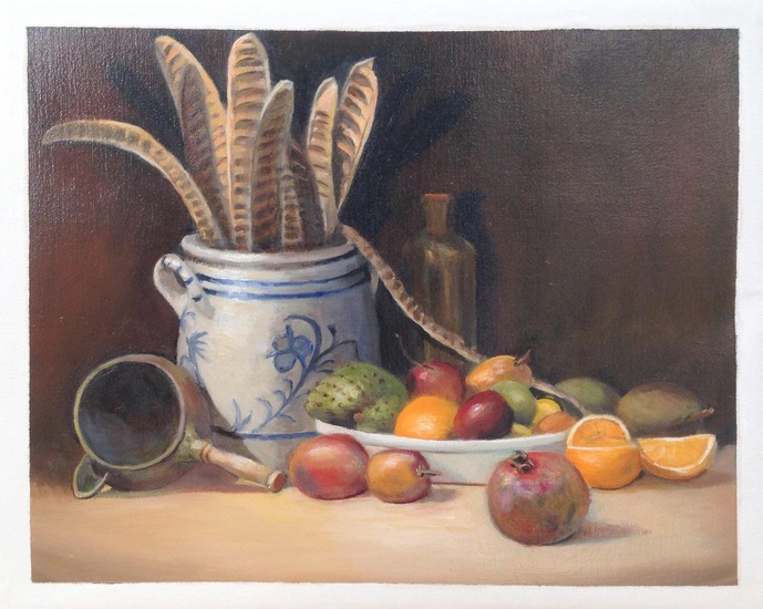 Still life with Curacao fruit