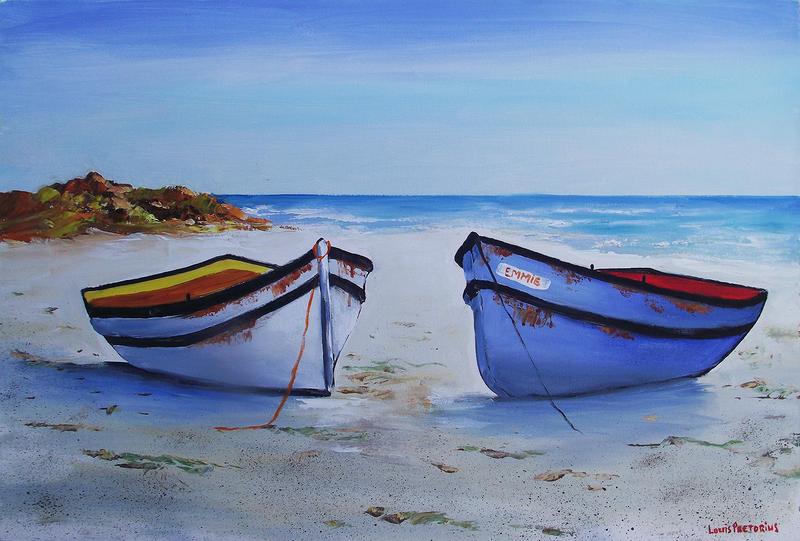 Boats on beach