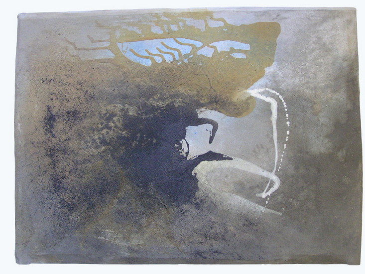 groot naamloos oerlandschap blauw