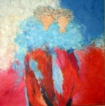 olie en acryl
