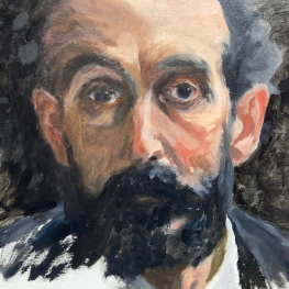Study portrait after Andreas Zorn
