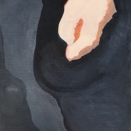 Zonder Titel III (vorm) 40x50 Olieverf