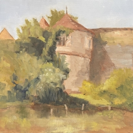 Stadsmuur van Dinkelsbühl, Beieren, Duitsland