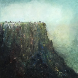 Zicht op koeienweide