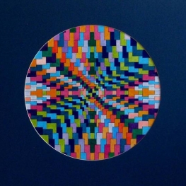 Mathematiek in kleurpotlood Optisch gekleurd