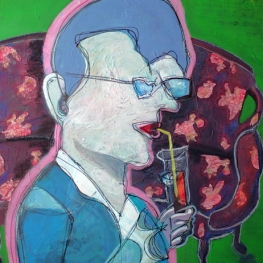 Ranja met een rietje.