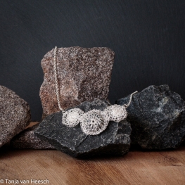 Zilveren halsketting met aventurijn