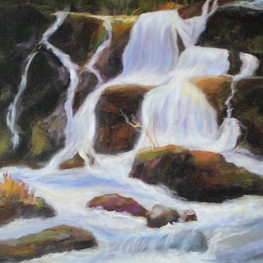 Stroom van licht en water