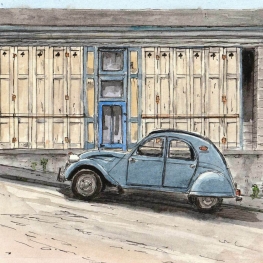 Waiting in front of a closed door