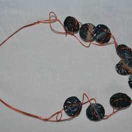 Petrol keramiek ketting