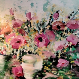 vazen met bloemen