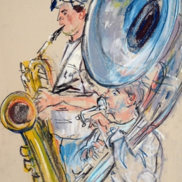 tuba en bariton saxofoon