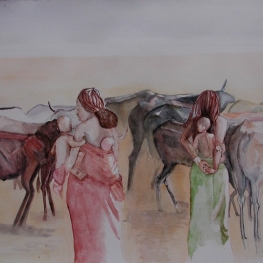 Bull jump in Zuid Ethiopie