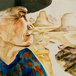 Indianen vrouw uit San Antonio 