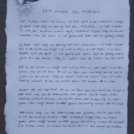 EEN AVOND VOL MORGEN