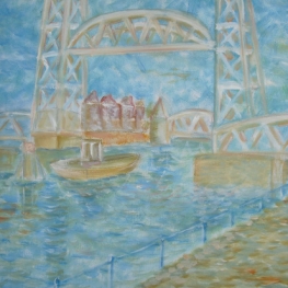 bridge in Vincent van Goghstyle