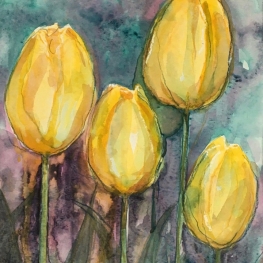 Gele tulpen
