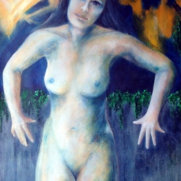 naakt over de schutting