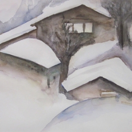 Namiddag in de sneeuw