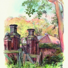 Toegangspoort tennispark Groenendaal