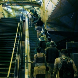 To the platform 2 - digital art print