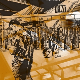 Bijlmer Arena station with its modern architecture