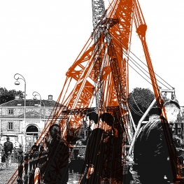 Renovatie Scharrebiersluis 1. - digitale art print