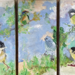 Vrolijk vogeldrieluik