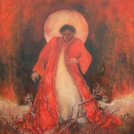 'ik scheurde mijn mantel op de doornige heide'.