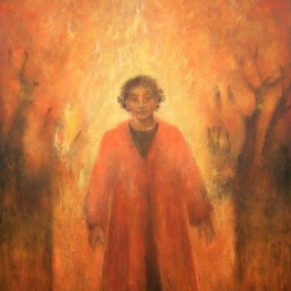 'gezien heb ik de brandende hel'.