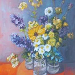 Vazen met bloemen