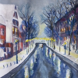 Winter op de gracht