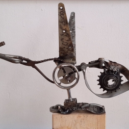 Vogel met scharnieren