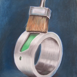 Ring met schilderskwast