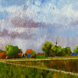 Driehuizen vanaf Oostdijk