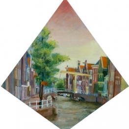 Blik vanaf Waagplein Alkmaar