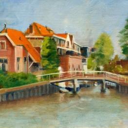 Brug naar het pontje